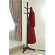 Winsome Philip 6 Pegs Standing Transitional Solid Wood Coat Rack in Walnut