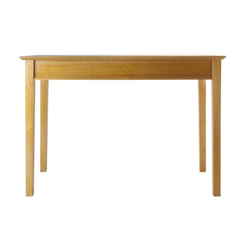 Winsome Studio Transitional Solid Wood Writing Desk in Honey Pine