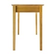 Winsome Studio Transitional Solid Wood Writing Desk in Honey Pine