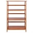 Winsome Studio 3-Tier Transitional Solid Wood Bookshelf in Honey Brown