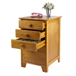 Winsome Studio 4-Drawer Solid Wood Vertical Filing Cabinet in Honey Brown