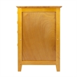 Winsome Studio 4-Drawer Solid Wood Vertical Filing Cabinet in Honey Brown