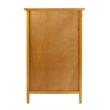 Winsome Studio 4-Drawer Solid Wood Vertical Filing Cabinet in Honey Brown