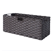 Winsome Melanie 3-Piece Foldable Woven Fiber Wicker / Rattan Basket - Chocolate