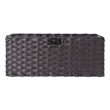 Winsome Melanie 3-Piece Foldable Woven Fiber Wicker / Rattan Basket - Chocolate