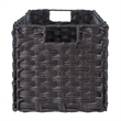 Winsome Melanie 3-Piece Foldable Woven Fiber Wicker / Rattan Basket - Chocolate