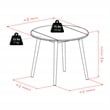 Winsome Moreno 5-Piece Drop Leaf Transitional Solid Wood Dining Set in Black