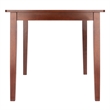 Winsome Darren Transitional Solid Wood Dining Table Extension Top in Walnut