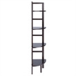 Winsome Aiden Corner Transitional Solid Wood Baker's Rack in Coffee