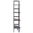 Winsome Aiden Corner Transitional Solid Wood Baker's Rack in Coffee