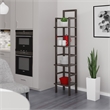 Winsome Aiden Narrow Transitional Solid Wood Baker's Rack in Coffee