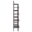 Winsome Aiden Narrow Transitional Solid Wood Baker's Rack in Coffee