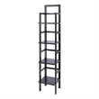 Winsome Aiden Narrow Transitional Solid Wood Baker's Rack in Coffee