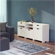 Winsome 3-Piece Contemporary Wood Storage Cabinet Set in White