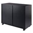 Winsome Halifax 4-Drawer Engineered Wood Mobile Storage Cabinet in Black