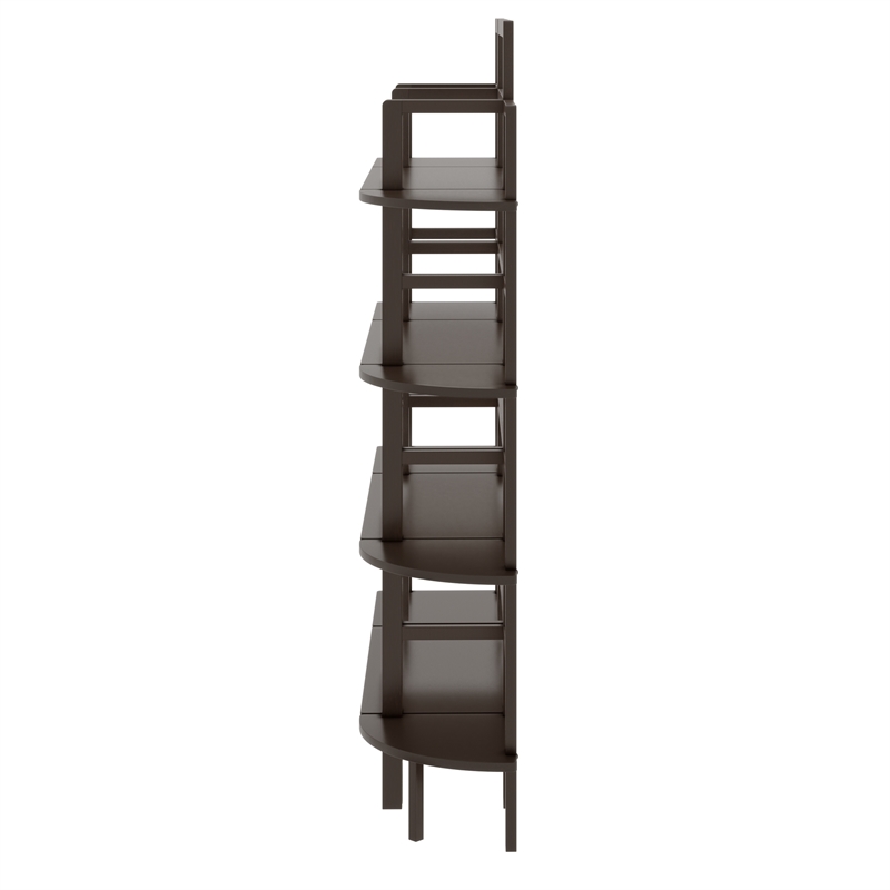 Winsome Aiden 3-Piece Transitional Solid Wood Baker's Rack Set in Vibrant Coffee
