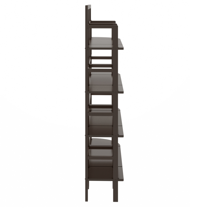 Winsome Aiden 3-Piece Transitional Solid Wood Baker's Rack Set in Vibrant Coffee