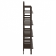 Winsome Aiden 3-Piece Transitional Solid Wood Baker's Rack Set in Vibrant Coffee