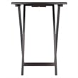 Winsome Adriel 5-Piece Transitional Solid Wood Snack Table Set in Coffee