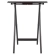 Winsome Adriel 5-Piece Transitional Solid Wood Snack Table Set in Coffee