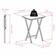 Winsome Adriel 5-Piece Transitional Solid Wood Snack Table Set in Coffee