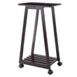Winsome Adriel 5-Piece Transitional Solid Wood Snack Table Set in Coffee