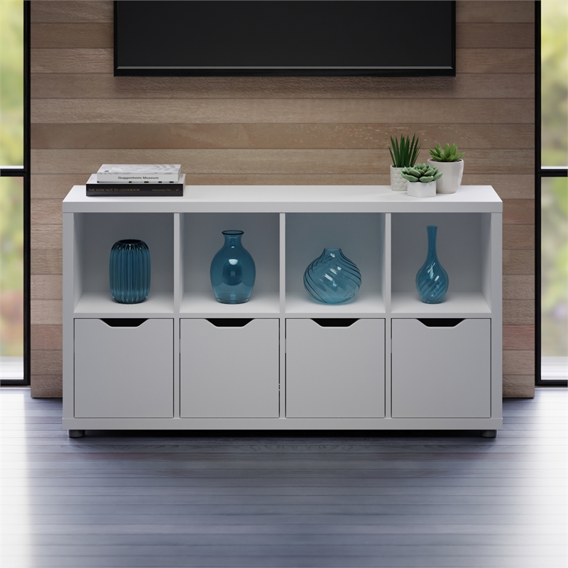 Winsome Julian 2x4 Storage Cabinet White Finish
