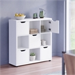 Winsome Julian 3x3 Storage Cabinet White Finish