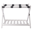 Winsome Reese Luggage Rack with Shelf in White finish