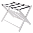 Winsome Reese Luggage Rack with Shelf in White finish