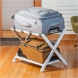 Winsome Reese Luggage Rack with Shelf in White finish