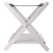 Winsome Reese Luggage Rack with Shelf in White finish