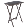 Winsome Alex 2-Pc Snack Table Set in Oyster Gray Finish