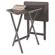 Winsome Alex 2-Pc Snack Table Set in Oyster Gray Finish