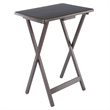 Winsome Alex 2-Pc Snack Table Set in Oyster Gray Finish