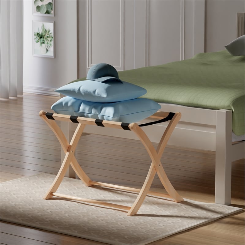 Winsome Scarlett Luggage Rack in Natural Finish