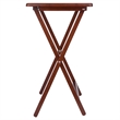 Winsome Alex 2-Pc Snack Table Set in Walnut Finish