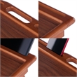Arlo Breakfast Tray with Flip Top Teak Finish
