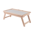 Arlo Breakfast Tray with Flip Top Natural and White Finish