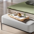 Arlo Breakfast Tray with Flip Top Natural and White Finish