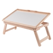 Arlo Breakfast Tray with Flip Top Natural and White Finish