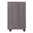 Halifax 5 Drawer Mobile Cabinet Charcoal Finish