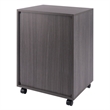 Halifax 5 Drawer Mobile Cabinet Charcoal Finish