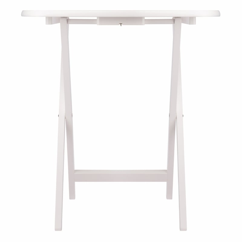 Corbett Set of 2 Oversized Snack Tables White Finish