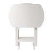 Corbett 4 Oversized Snack Table and Stand White Finish