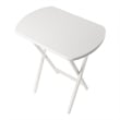 Corbett 4 Oversized Snack Table and Stand White Finish