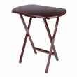 Corbett Set of 2 Oversized Snack Tables Walnut Finish