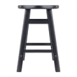 Element 2-Pc Dining Stool Set Black Finish