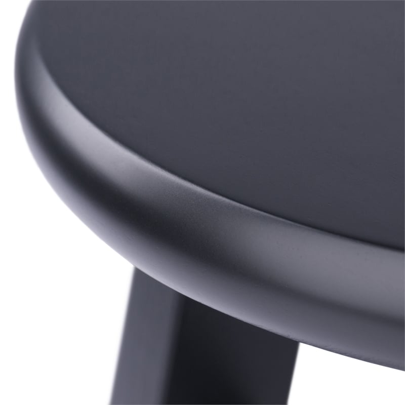 Element 2-Pc Dining Stool Set Black Finish