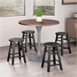 Element 2-Pc Dining Stool Set Black Finish